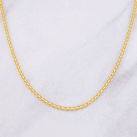 Cadena China 2.6g / 45cm / 1.4mm Oro Amarillo 18K