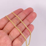 Cadena China 2.2g / 40cm / 1.5mm Oro Amarillo 18K