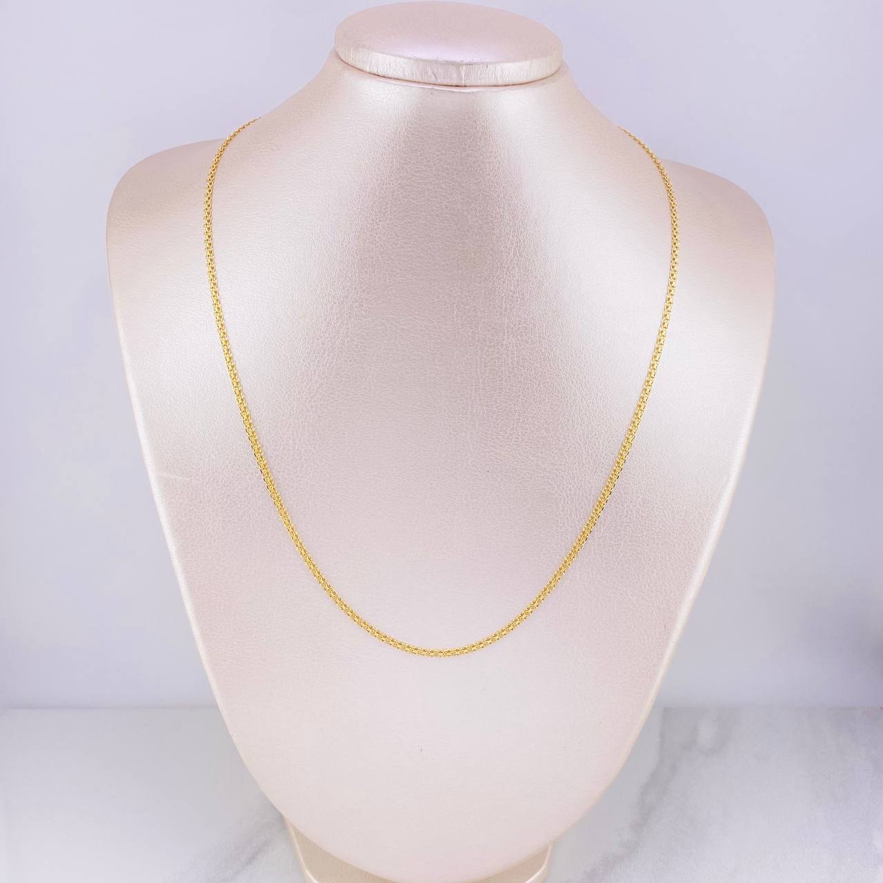 Cadena China 4.9g / 50cm / 2.2mm Oro Amarillo 18K