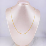 Cadena China 4.9g / 50cm / 2.2mm Oro Amarillo 18K