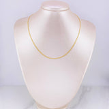 Cadena China 2.6g / 45cm / 1.4mm Oro Amarillo 18K