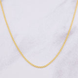 Cadena China 2.5g / 45cm / 1.5mm Oro Amarillo 18K