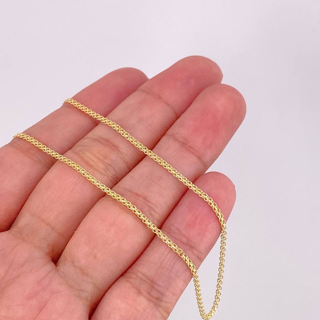 Cadena China 2.5g / 45cm / 1.5mm Oro Amarillo 18K