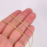 Cadena China 2.5g / 45cm / 1.5mm Oro Amarillo 18K