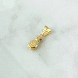 Dije Bolsa de Dinero 0.55gr / 2cm / Cargador Liso Oro Amarillo 18K