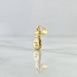 Dije Bolsa de Dinero 0.55gr / 2cm / Cargador Liso Oro Amarillo 18K