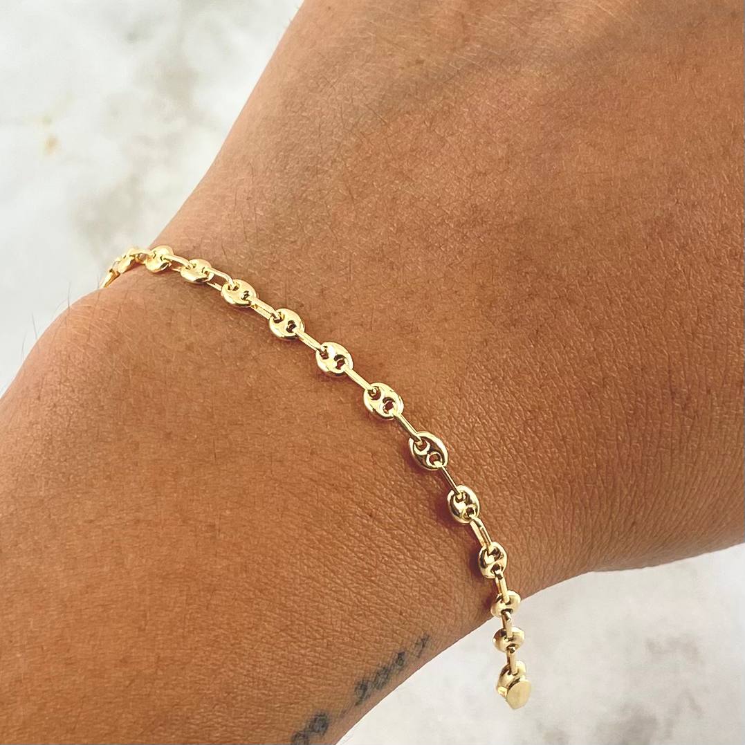 Pulso GC 2.7gr / 20.5cm / 3.2mm Lisa Oro Amarillo 18K