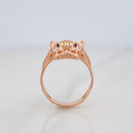 Anillo Pantera Filigrana 4.35 g / T8 3/4 Oro Rosa 18K