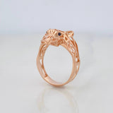 Anillo Pantera Filigrana 4.35 g / T8 3/4 Oro Rosa 18K