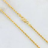 Cadena Lazo 3.8gr / 60cm / 2.2mm Oro Amarillo +3 18K