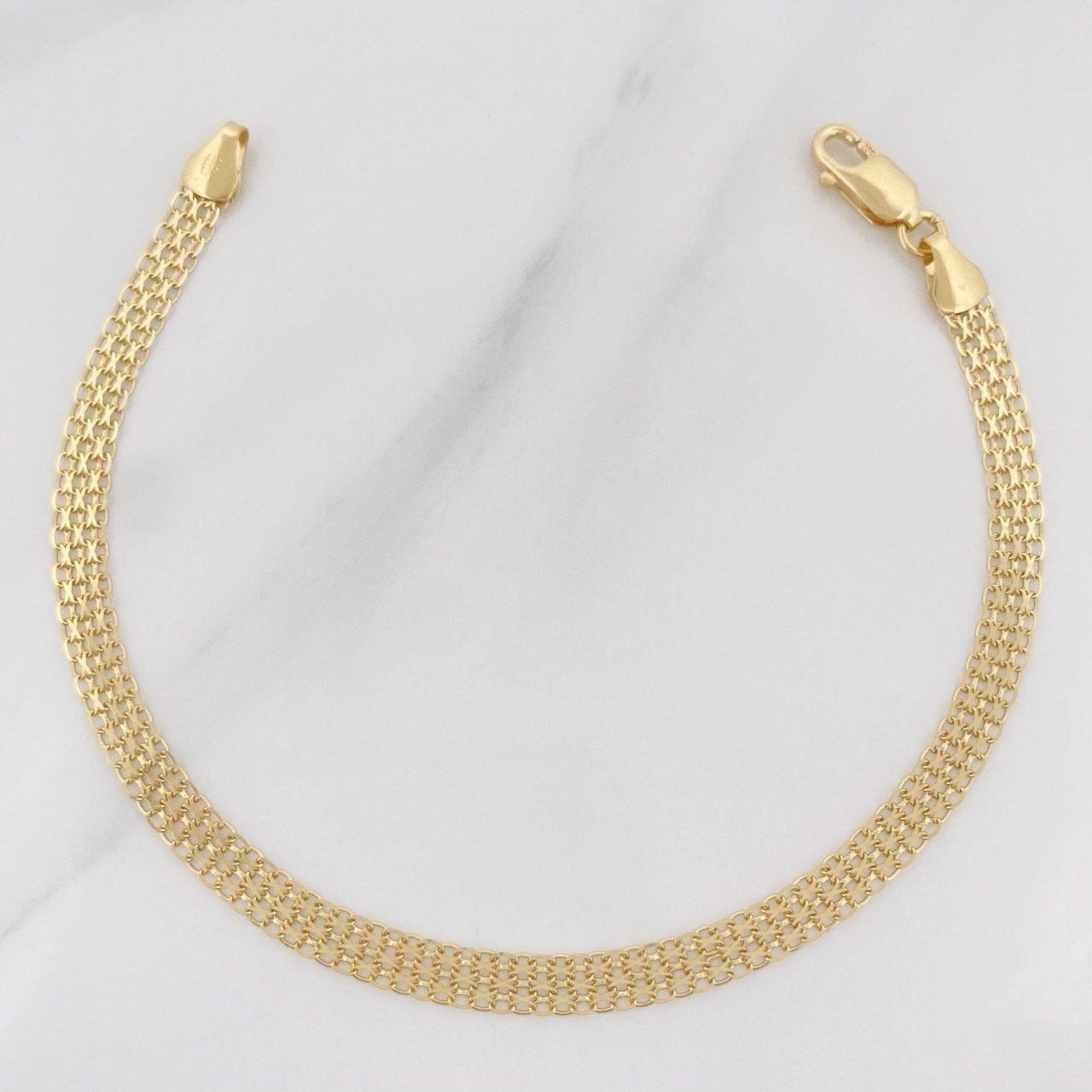 Pulso Chino 3.5 g / 20.5 cm / 4.2 mm Oro Amarillo 18K