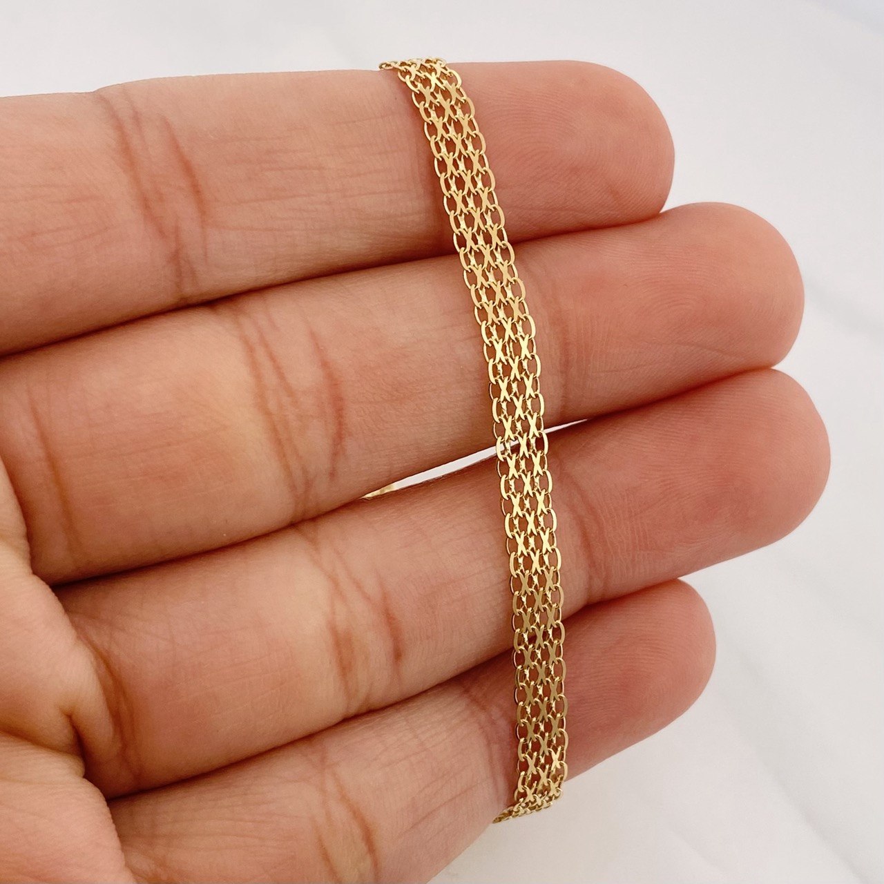 Pulso Chino 3.5 g / 20.5 cm / 4.2 mm Oro Amarillo 18K