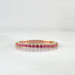 Anillo Churumbela Petit 1.5gr / T6 1/2 / Circones Fucsia Oro Amarillo 18K