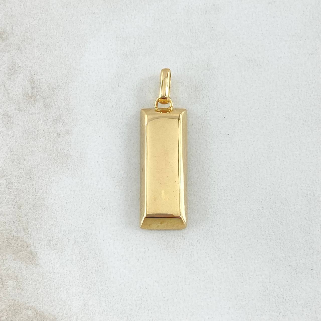 Dije Lingote  5.05gr / 3cm / Nac.Esp. Oro 18K &