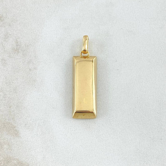 Dije Lingote  5.05gr / 3cm / Nac.Esp. Oro 18K &