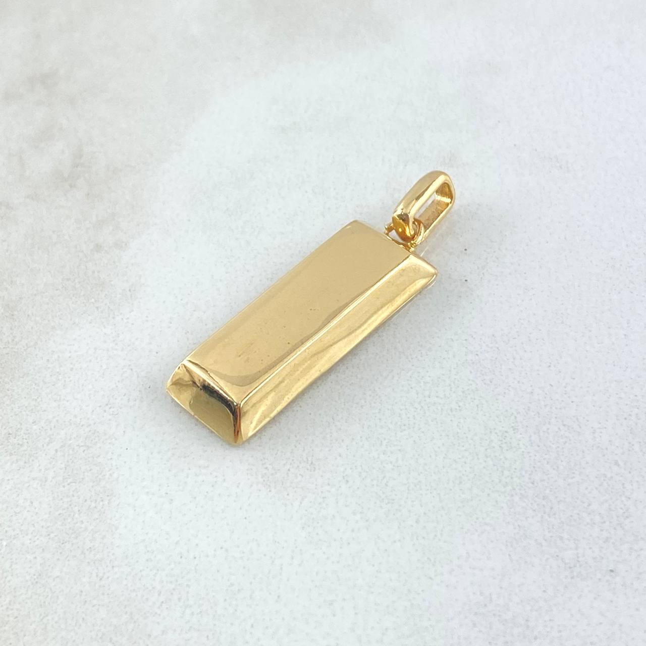 Dije Lingote  5.05gr / 3cm / Nac.Esp. Oro 18K &