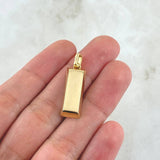 Dije Lingote  5.05gr / 3cm / Nac.Esp. Oro 18K &