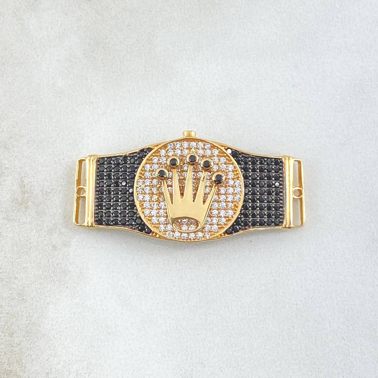 Herraje Corona RX 7.2gr / 3.7cm / Circones Negros Blancos Oro Amarillo 18K
