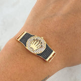Herraje Corona RX 7.2gr / 3.7cm / Circones Negros Blancos Oro Amarillo 18K