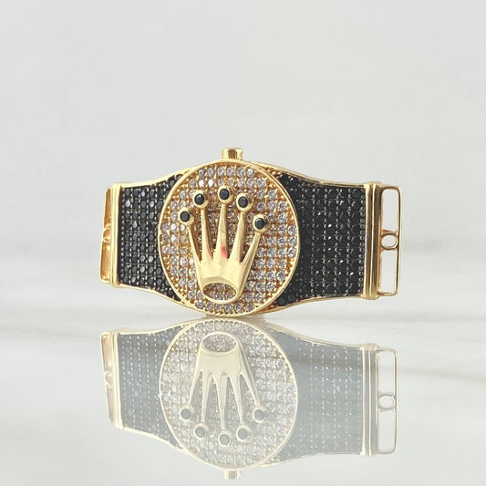 Herraje Corona RX 7.2gr / 3.7cm / Circones Negros Blancos Oro Amarillo 18K