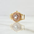 Herraje Corona RX 2.7gr / 2.2cm / Circones Blancos Tres Oros 18K