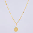 Set Cadena Aro Seguido + Dije Virgen De Guadalupe / 2.2 g / 45.3 cm Oro Amarillo 18K