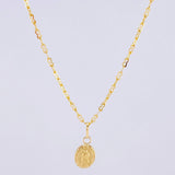 Set Cadena Aro Seguido + Dije Virgen De Guadalupe / 2.2 g / 45.3 cm Oro Amarillo 18K