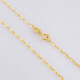 Set Cadena Aro Seguido + Dije Virgen De Guadalupe / 2.15 g / 45.3 cm Oro Amarillo 18K