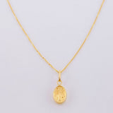 Set Cadena Veneciana + Dije Virgen De La Milagrosa / 1.3 g / 40.4 cm Oro Amarillo 18K