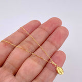 Set Cadena Veneciana + Dije Virgen De La Milagrosa / 1.3 g / 40.3 cm Oro Amarillo 18K