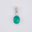 Dije Ovalado Esmeralda 3.6 Qts 1.75 g / 2.5 cm Plata 925