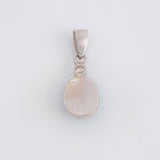 Dije Ovalado Esmeralda 3.6 Qts 1.75 g / 2.5 cm Plata 925