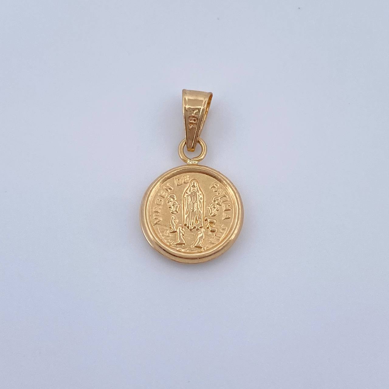 Dije Dije Virgen De Fatima 0.55gr / 1.6cm / Oro Amarillo 18K &