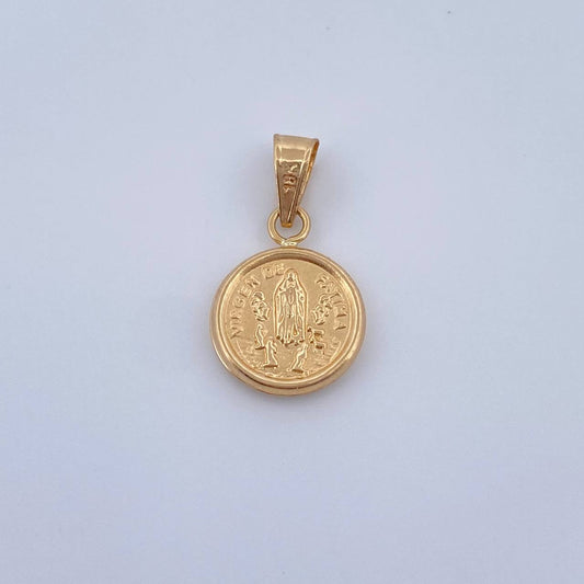 Dije Dije Virgen De Fatima 0.55gr / 1.6cm / Oro Amarillo 18K &