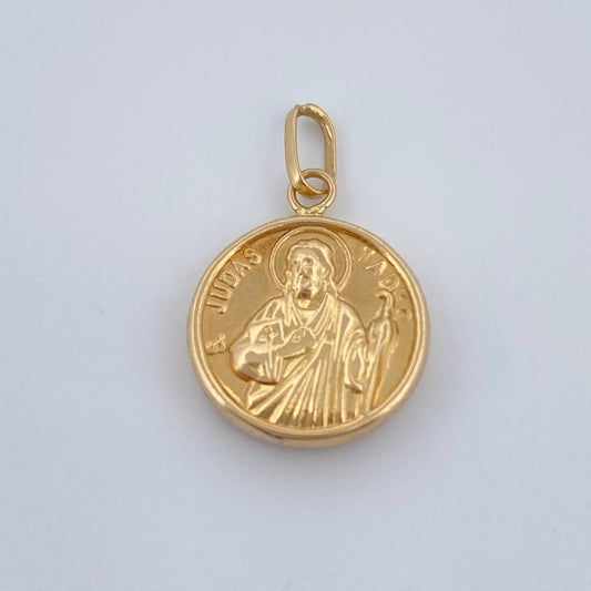 Dije San Judas Tadeo 0.85gr /  / 2.1cm / Oro Amarillo 18K &