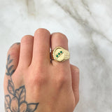 Anillo Sello Trinity 2.5gr / T10 / Oro 18K *