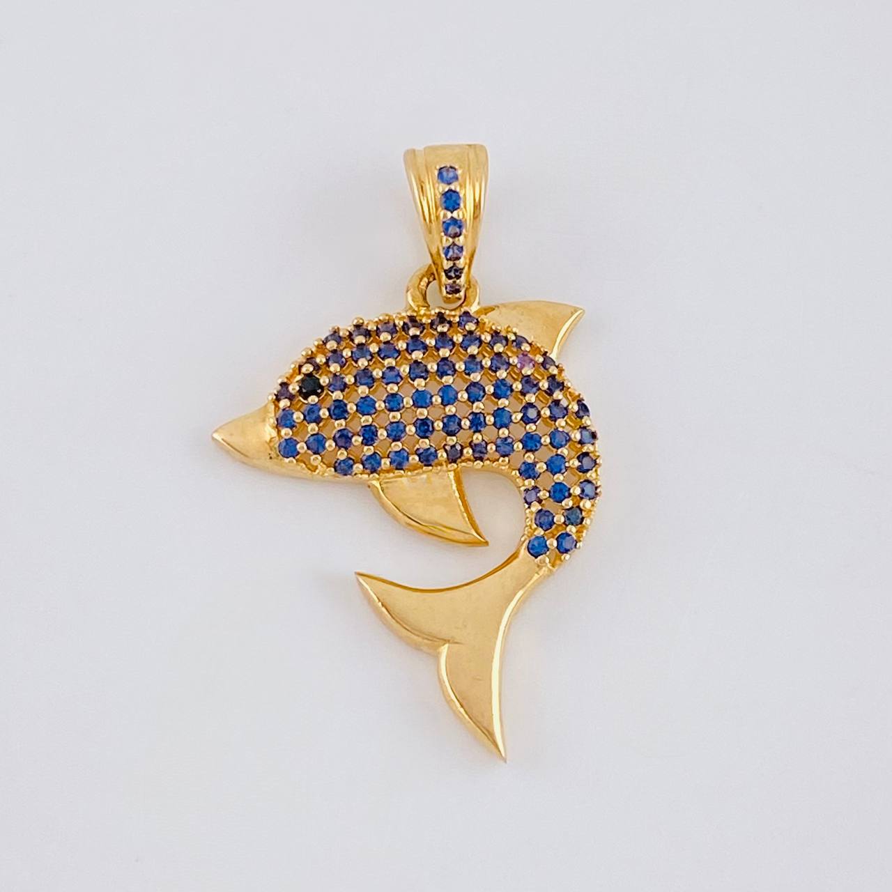 Dije Delfin tupido 2.5g / 3cm Oro Amarillo 18K