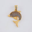 Dije Delfin tupido 2.5g / 3cm Oro Amarillo 18K