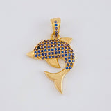 Dije Delfin tupido 2.5g / 3cm Oro Amarillo 18K