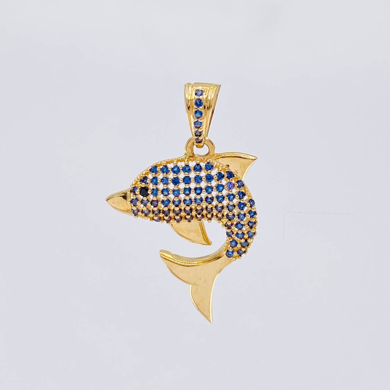 Dije Delfin tupido 2.5g / 3cm Oro Amarillo 18K