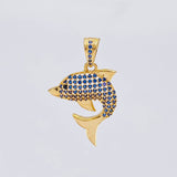 Dije Delfin tupido 2.5g / 3cm Oro Amarillo 18K
