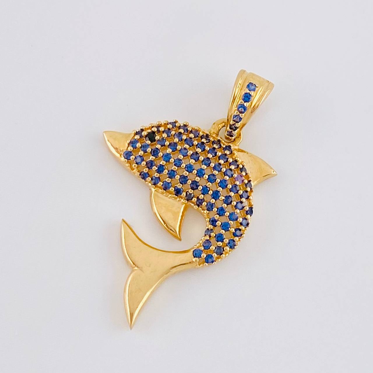 Dije Delfin tupido 2.5g / 3cm Oro Amarillo 18K