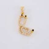 Dije Estetoscopio tupido corazon 2.4g / 2.5cm Oro Amarillo 18K