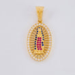 Dije Canasta virgen guadalupe 3.65g / 3.2cm Oro Amarillo 18K