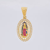 Dije Canasta virgen guadalupe 3.65g / 3.2cm Oro Amarillo 18K