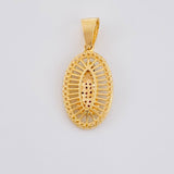 Dije Canasta virgen guadalupe 3.65g / 3.2cm Oro Amarillo 18K