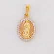 Dije Virgen guadalupe diamantado 1.95g / 2cm Tres Oros 18K