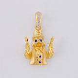Dije Pato pistolas 2.4g / 2.5cm Oro Amarillo 18K