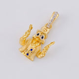 Dije Pato pistolas 2.4g / 2.5cm Oro Amarillo 18K