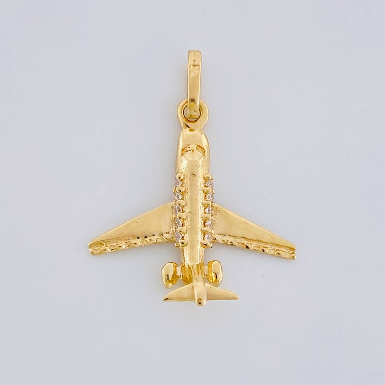Dije Avion 1.2g / 2.2cm Oro Amarillo 18K